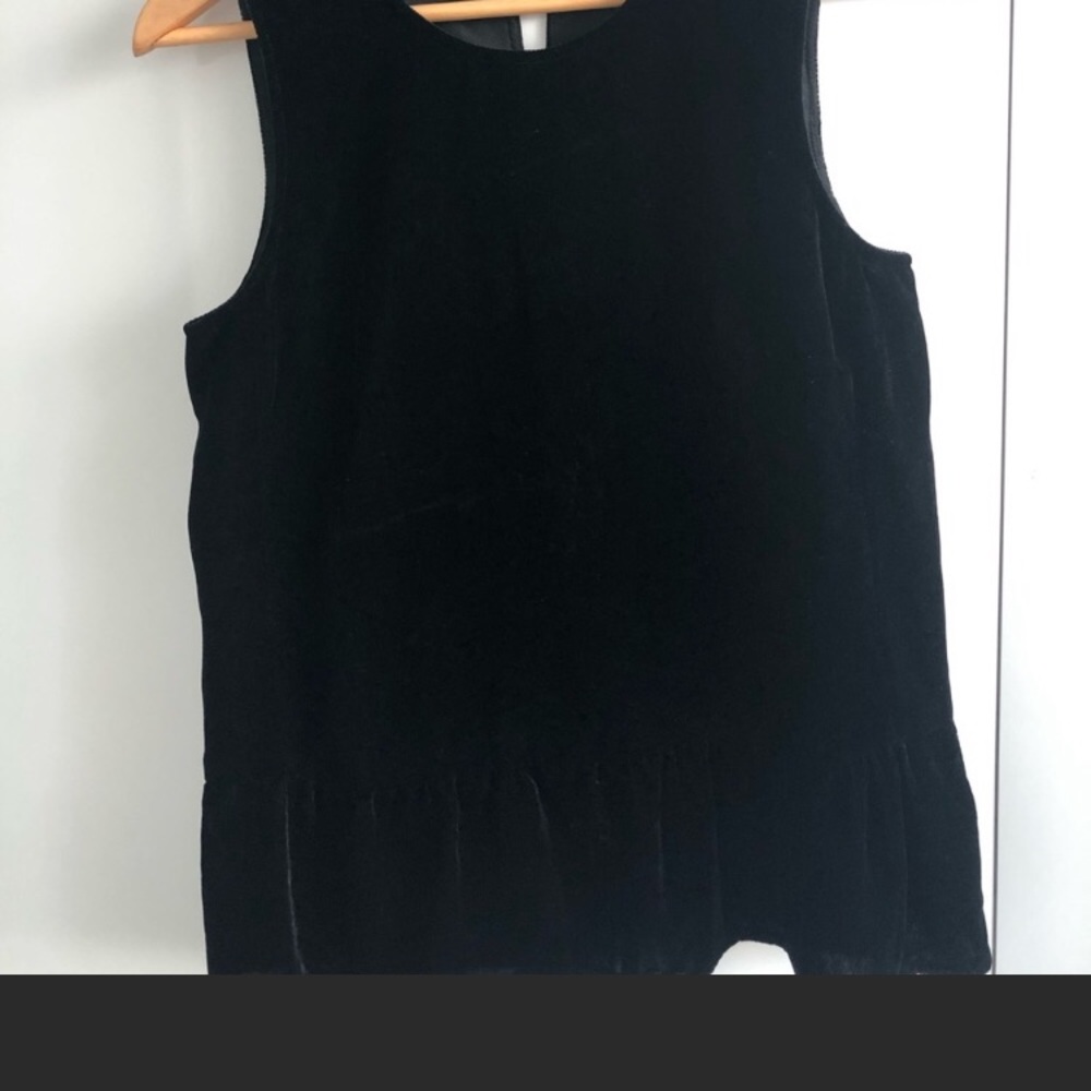 J.crew peplum velvet sleeveless top!